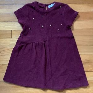 ⭐️ Zara Girl’s Burgundy Holiday Special Occasion Christmas Dress